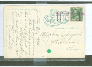 US  very unusual cancel combination; cancel with dial completely missing but straight line cancel that is partially readable: E