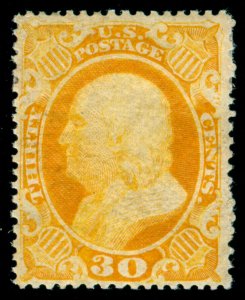 MOMEN: US STAMPS #38 MINT OG H LOT #70611