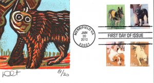 #4604-07 Dogs at Work Curtis FDC