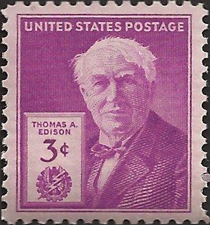 # 945 MINT NEVER HINGED THOMAS A. EDISON