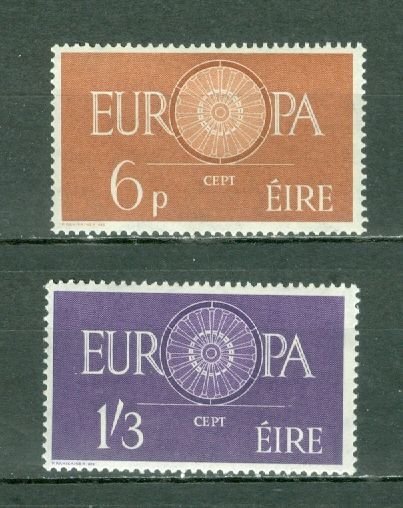 IRELAND 1960 EUROPA SCARCE #175-76...SET...MNH...$47.50