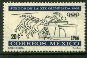  MEXICO 974, 20c 2nd Pre-Olympic Issue - 1966 MNH