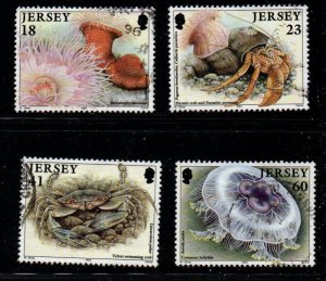 Jersey Sc 681-84  1994 Marine Life stamp set used