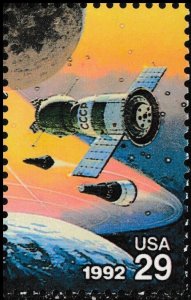 US 2634 Space Accomplishments Soyuz Spacecraft 29c single MNH 1992