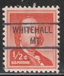 Precancel - Whitehall, MT - PSS 841
