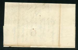 UNITED STATES 1843 RED CAMDEN NY CANCEL   STAMPLESS  COVER  LEGAL LETTER