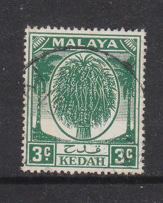 Malaya Kedah 1950 Sc 63 3c Used