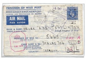 Southgate, GB to British POW at Stalag XVIIID at Marburg, Germany 1942 (C5273)