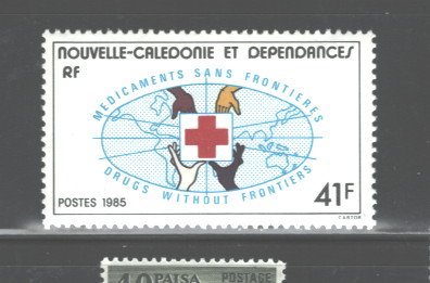 NOUVELLES CALEDONIE 1985 RED CROSS #524 MNH