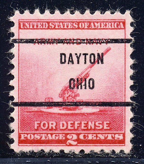 Dayton OH, 900-71 Bureau Precancel, 2¢ National Defense