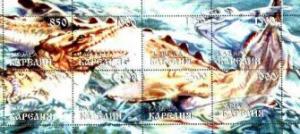 Karjala Sheet/8 Marine Dinosaurs #155-162