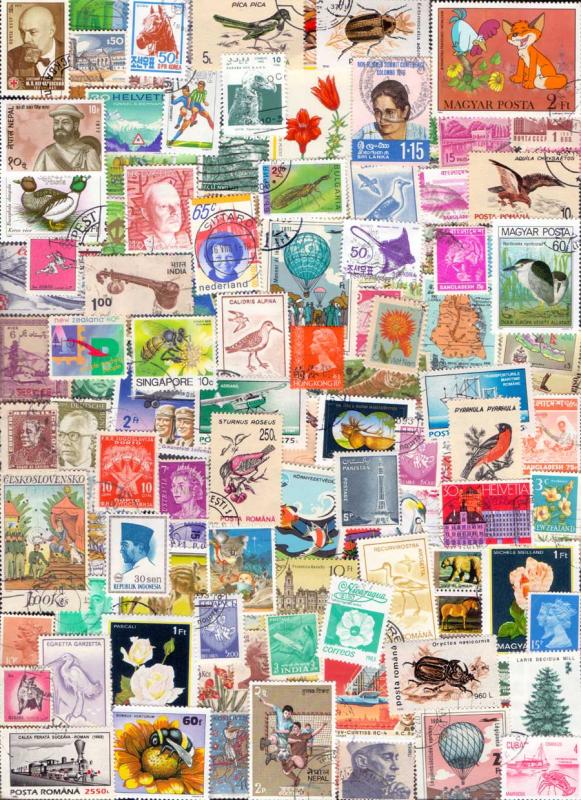 1000 Diff. Worldwide Stamps Lot Attractive ! No Duplicate !