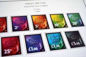 COLOR PRINTED GREAT BRITAIN 1990-1999 STAMP ALBUM PAGES (58 illustrated pages)