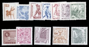 Korea 385-396, $276.90, 1963-64 20ch-100w, hinged