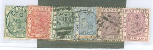 Gibraltar #11/13/14a/15/17/19 Used Single