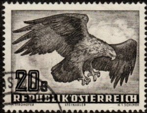 Austria C60 - Used - 20s Golden Eagle (1952) (cv $12.00)