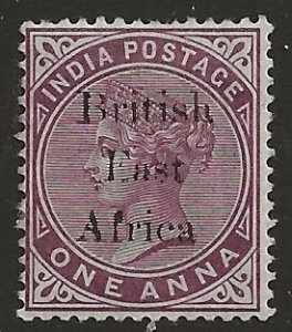 British East Africa 55  1895  one anna  fine mint hinged