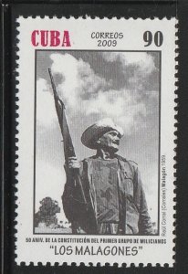 Cuba 2009 Peasants Militia Sc 5010 MNH A3725