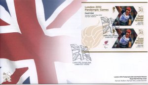 GB London 2012 Paralympics David Weir Gold First Day Cover Unaddressed 