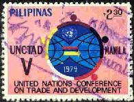 UNCTAD Emblem, Philippines SC#1402 used