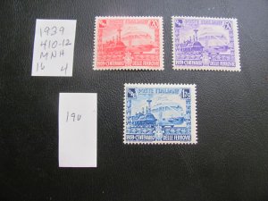 ITALY 1939 MNH SC 410-412 SET  VF $16 (190)