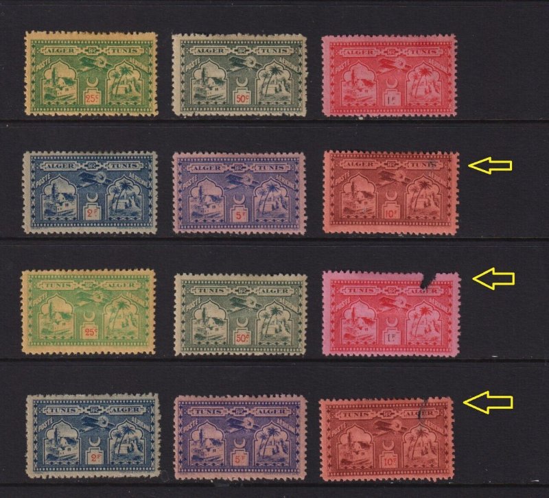 Algeria - Unusual semi-official airmail stamps