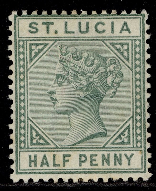 ST. LUCIA QV SG31, ½ dull green, M MINT. Cat £18. 