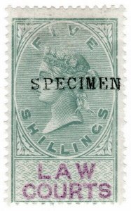 (I.B) QV Revenue : Law Courts (Scotland) 5/- (1878) specimen