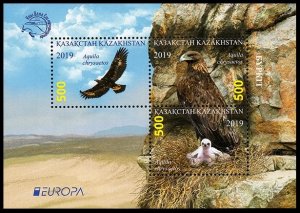 2019 Kazakhstan 1160-62/B123 Europe CEPT / Birds