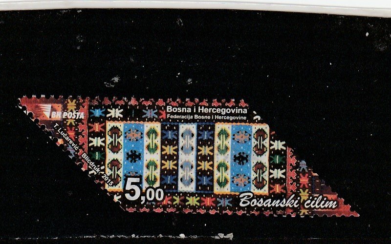 Bosnia & Herzegovina  (Bosniak) Scott#  755  Used  (2015 Rug Design)