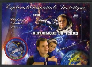 CHAD - 2013 -Soviet Space, Chatalov  - Perf De Luxe Sheet - Mint Never Hinged