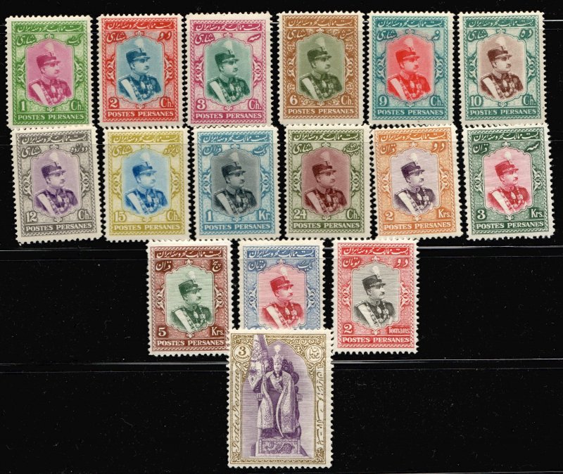 Scott#744-759 Full set Mint Lightly hinged CV$945 Persia Perse Persanes