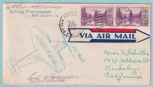 UNITED STATES FIRST FLIGHT COVER - 1935 FROM NEW ORLEANS LOUISIANA - CV265