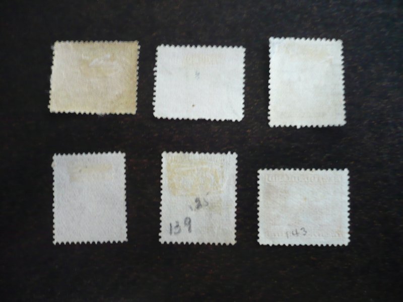 Stamps - Newfoundland - Scott# 131-134,139,143 - Used Part Set of 6 Stamps