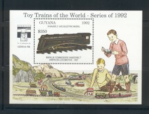 Guyana #2632 (1992 Toy Trains sheet) CV $7.00