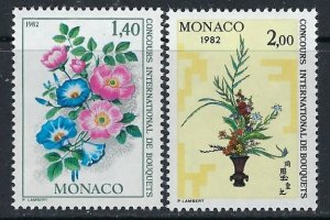 Monaco 1309-10 MNH 1981 Flowers (102)(ak3291)