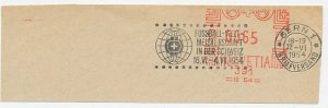 Postmark cut Switzerland 1954 World Cup Football - Switzerland 1954