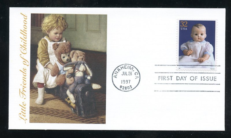 US 3151f Classic American Dolls - Baby Coos UA Fleetwood cachet FDC