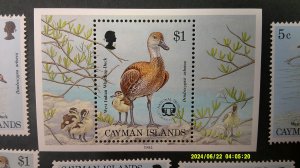 Cayman Islands 1994 Scott# 681-685, 685a complete set of 5 + Souvenir Sheet