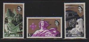 Malta MNH sc# 272-4 George Cross 10CV $1.20