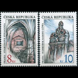 CZECH 1997 - Scott# 3009-10 Jewish Monuments Set of 2 NH