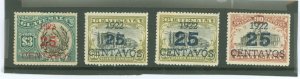 Guatemala #188/196a/196d/197 Unused Single