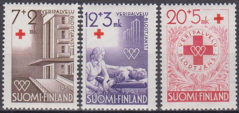 Finland #B104-6 MNH F-VF CV $4.60 (A6600)