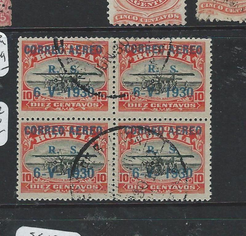 BOLIVIA (P1906B)  A/M  SC C12 BL OF 4  VFU