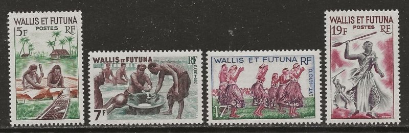 Wallis & Futuna Islands Scott Cat # 154-157 Mint NH