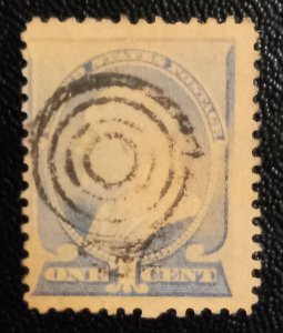 US Scott #212 Used Fine Target Cancel (1887):