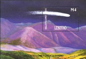 Lesotho - 1986 Halley's Comet MS MNH** SG MS695
