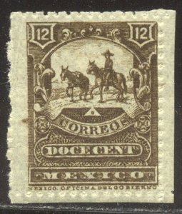 MEXICO #273 Mint - 1897 12c Olive Brown