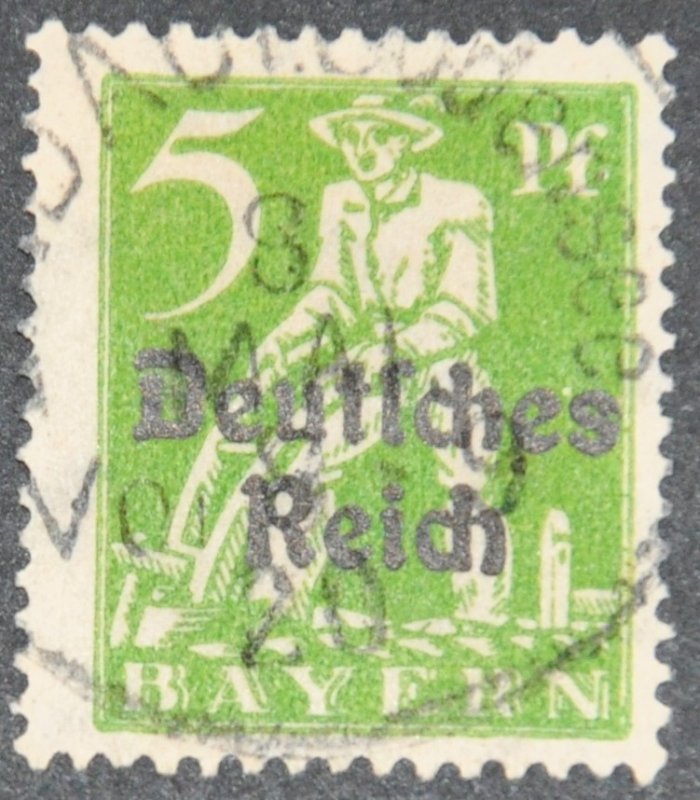 DYNAMITE Stamps: Bavaria #256 – USED
