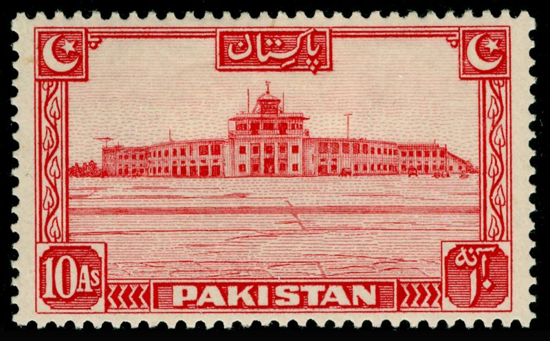 PAKISTAN SG36, 10a scarlet, M MINT.